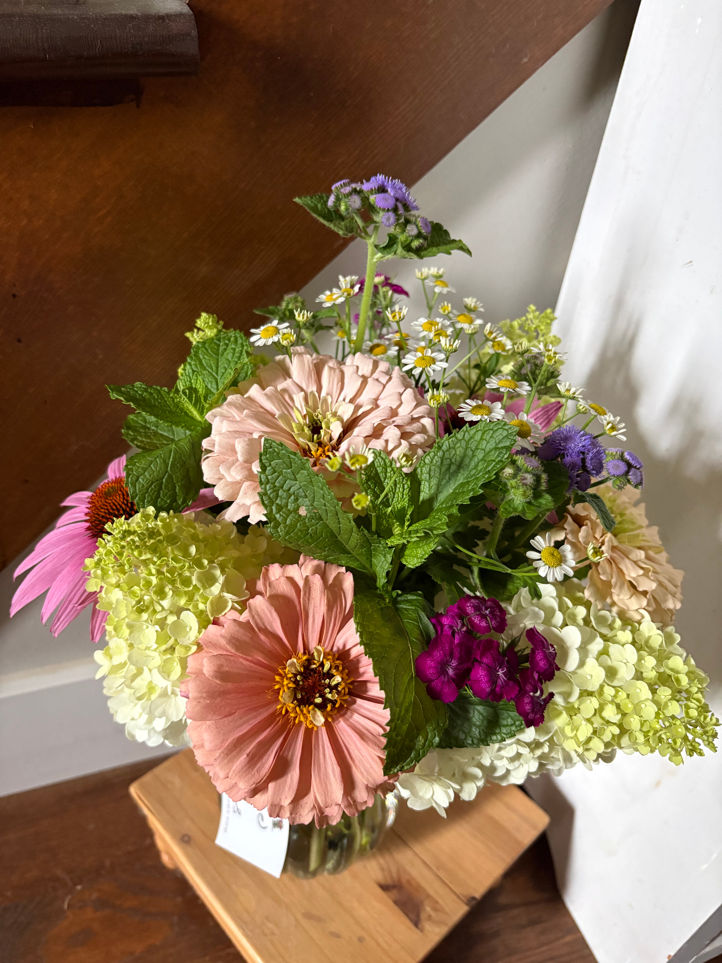 Hand-tied seasonal bouquet from the Hattie Lou Blooms cut flower garden